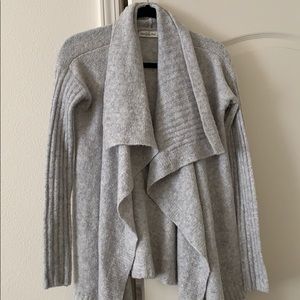 Gray Drapey Cardigan - Abercrombie & Fitch